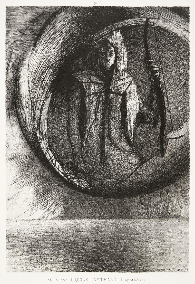 Artwork by Odilon Redon And Over There, the Astral Idol, the Apotheosis (1891) by Odilon Redon. Original from The MET museum. Digitally enhanced by…