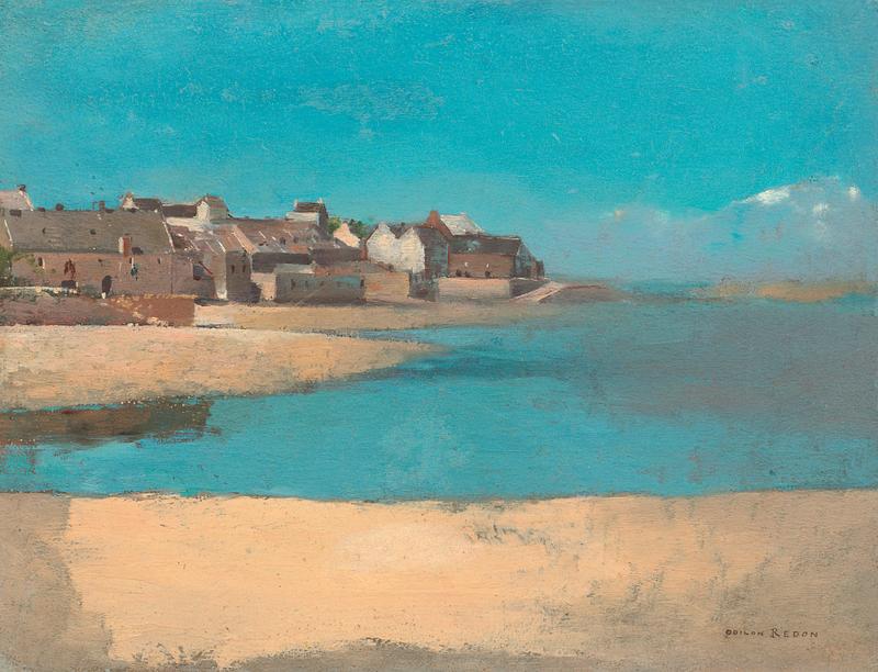 Village by the Sea by Odilon Redon Village by the Sea in Brittany (1880) by Odilon Redon. Original from the National Gallery of Art. Digitally enhanced by…