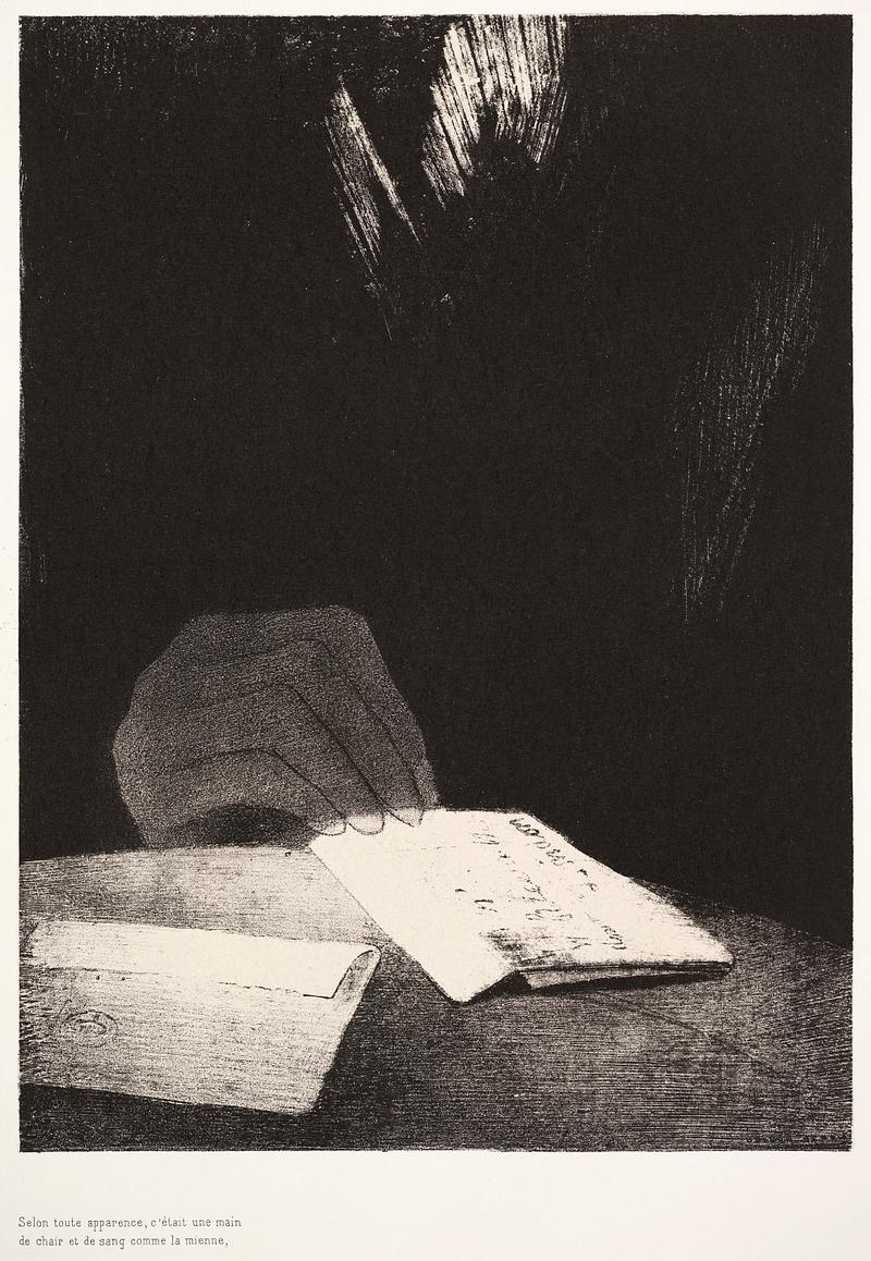 Artwork by Odilon Redon To All Appearances, It Has a Hand of Flesh and Blood Just Like My Own (1896) by Odilon Redon. Original from The MET museum.…