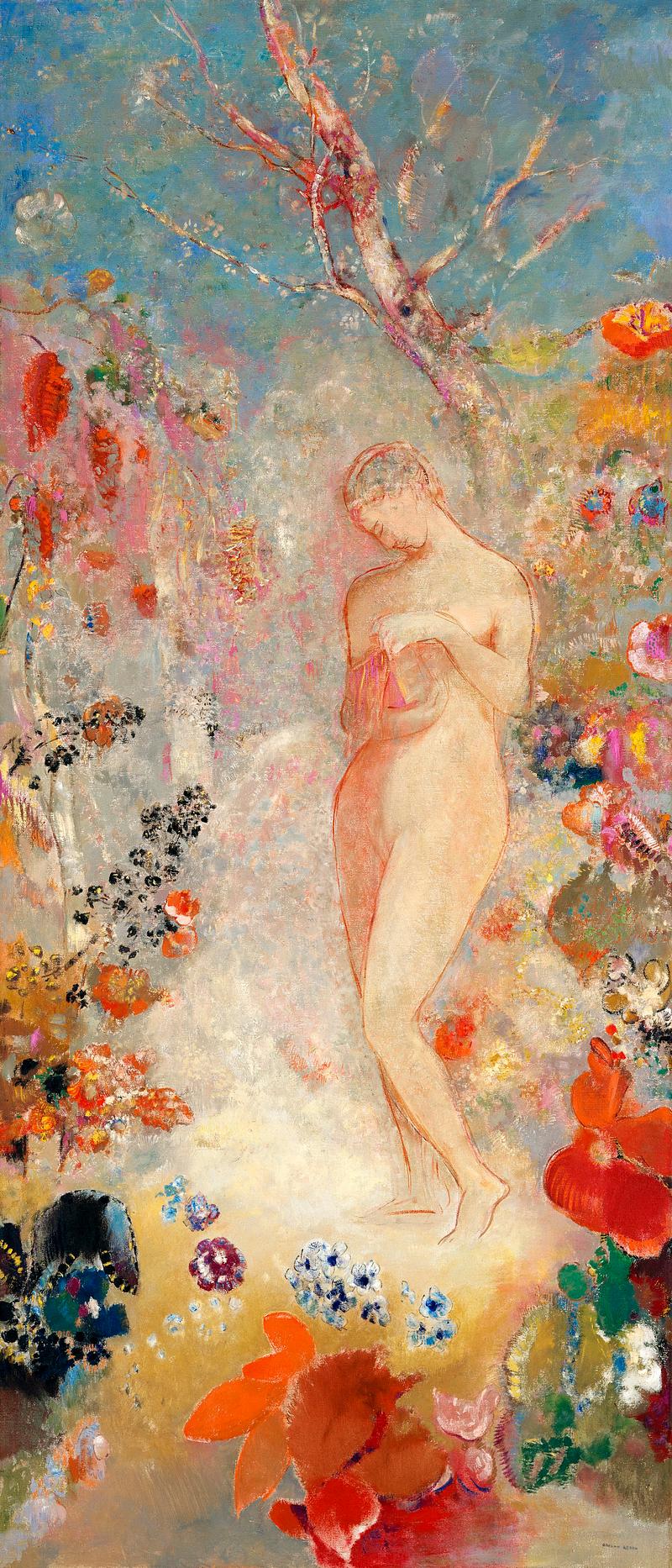 Pandora by Odilon Redon Pandora (1914) by Odilon Redon. Original from The MET museum. Digitally enhanced by rawpixel.