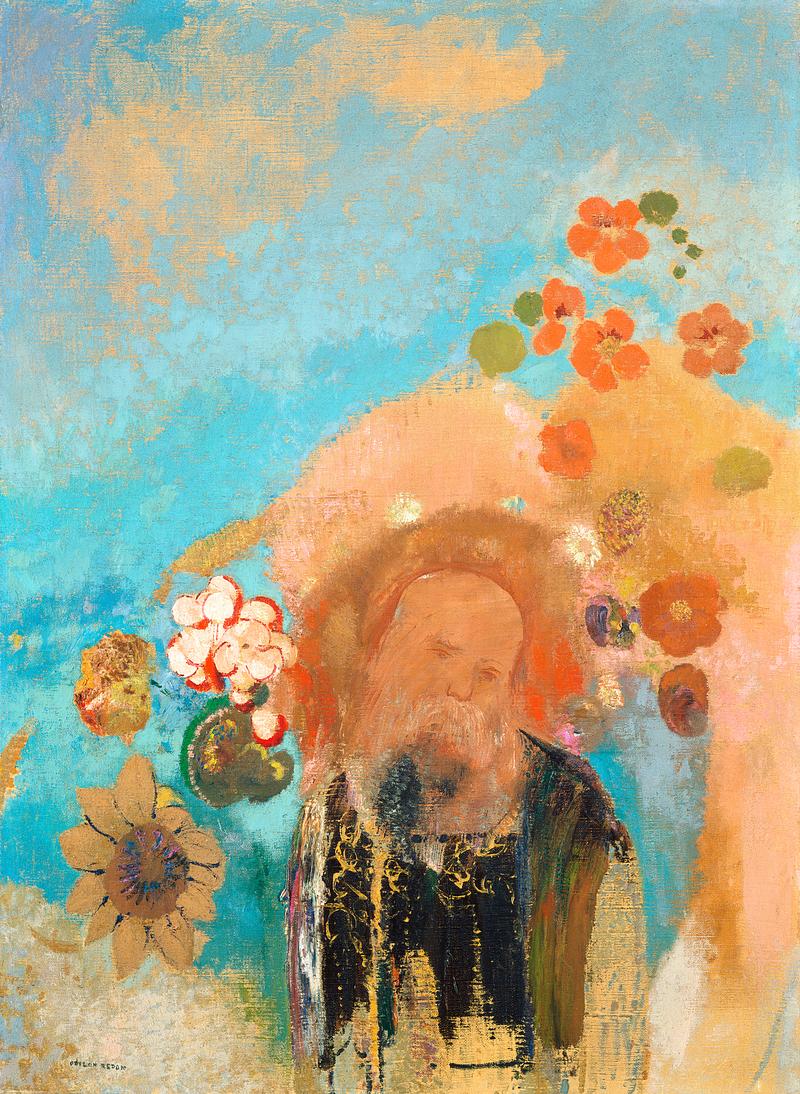 Evocation of Roussel by Odilon Redon Evocation of Roussel (1912) by Odilon Redon. Original from the National Gallery of Art. Digitally enhanced by rawpixel.