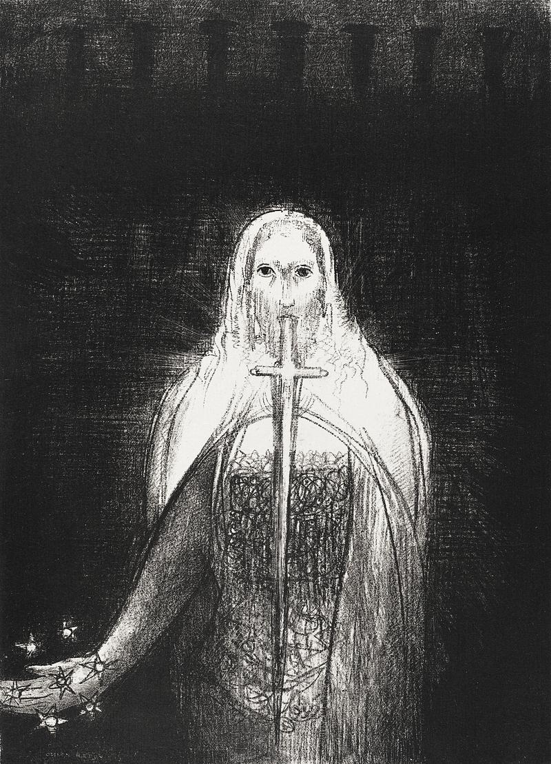 Artwork by Odilon Redon And He Had in His Right Hand Seven Stars, and Out of His Mouth Went a Sharp Two-Edged Sword (1899) by Odilon Redon. Original…