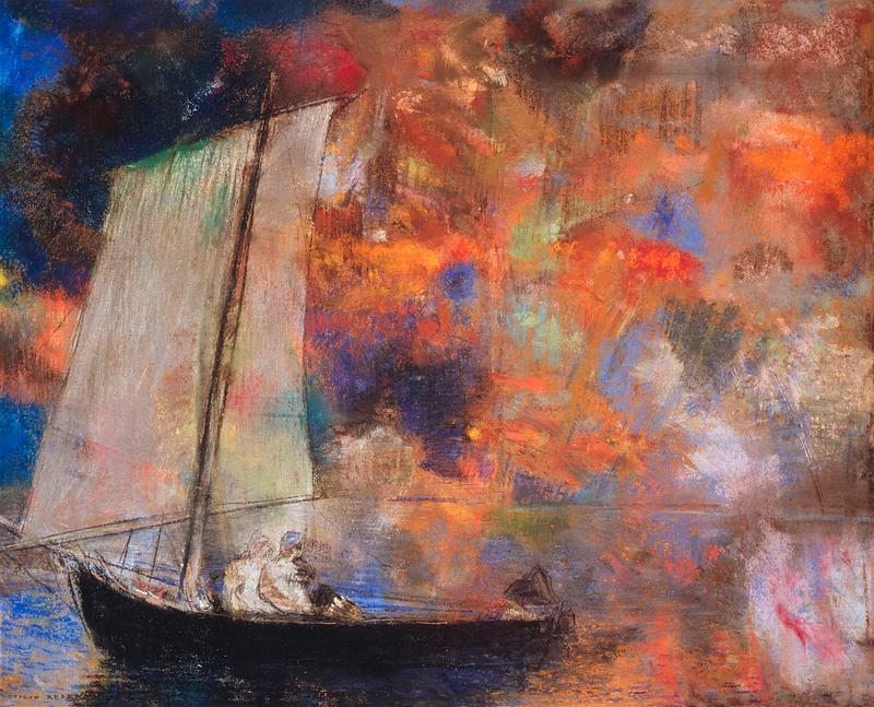 Flower Clouds by Odilon Redon Flower Clouds (1903) by Odilon Redon. Original from the Art Institute of Chicago. Digitally enhanced by rawpixel.