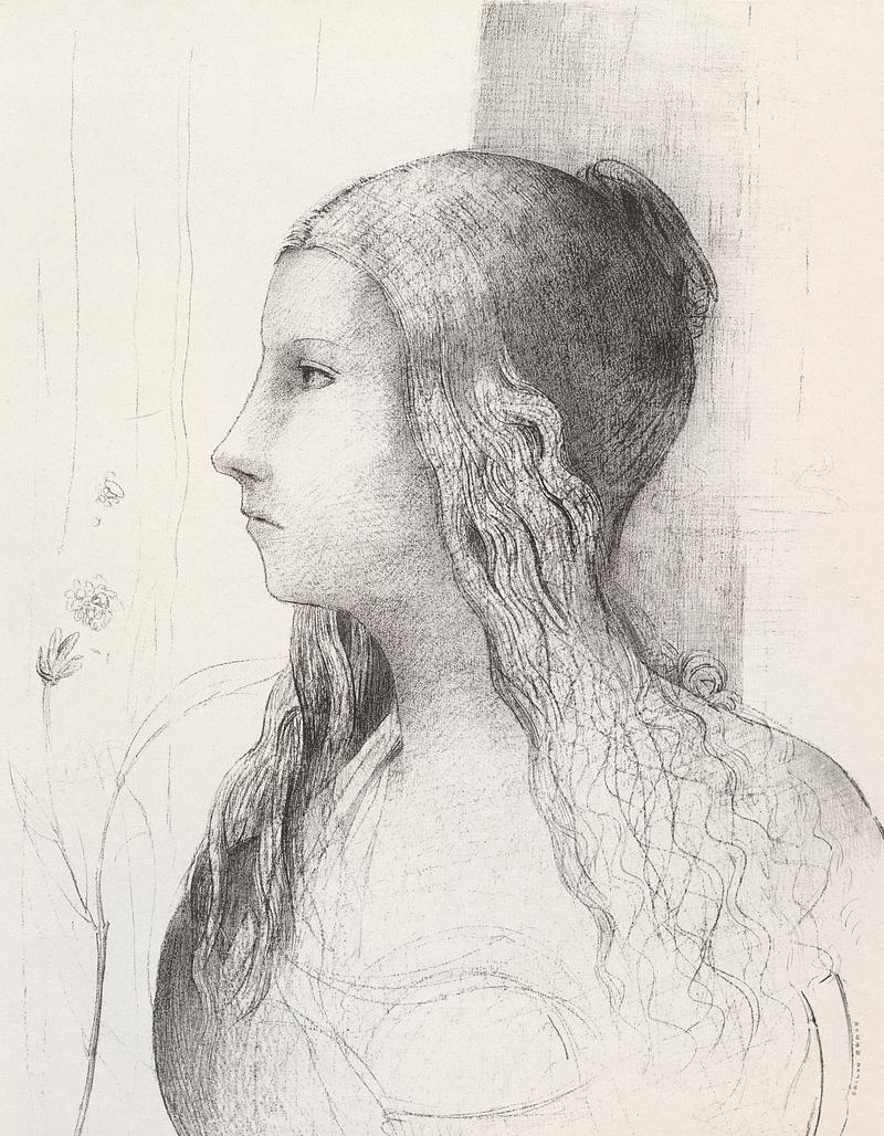 Brunnhilde by Odilon Redon Brunnhilde (1894) by Odilon Redon. Original from The MET museum. Digitally enhanced by rawpixel.