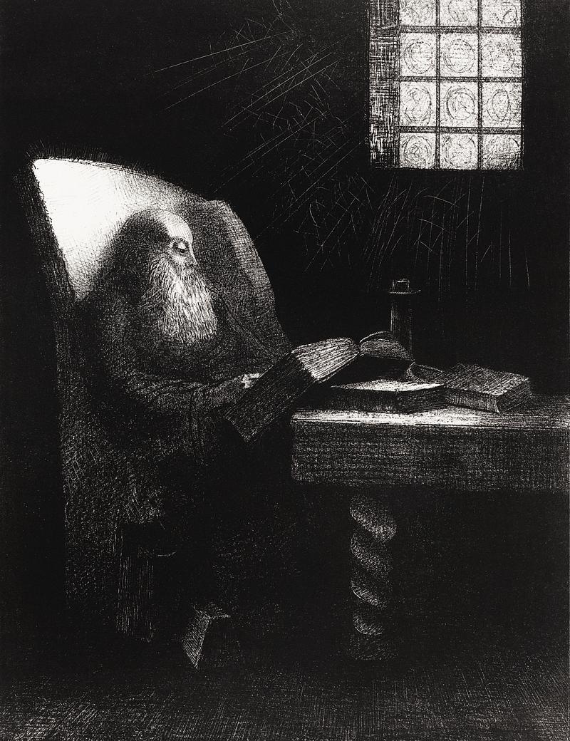 The Reader by Odilon Redon The Reader (1892) by Odilon Redon. Original from the National Gallery of Art. Digitally enhanced by rawpixel.