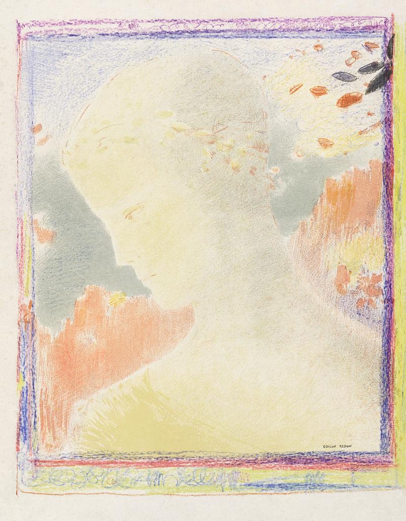 Beatrice by Odilon Redon Beatrice (1897) by Odilon Redon. Original from the Rijksmuseum. Digitally enhanced by rawpixel.
