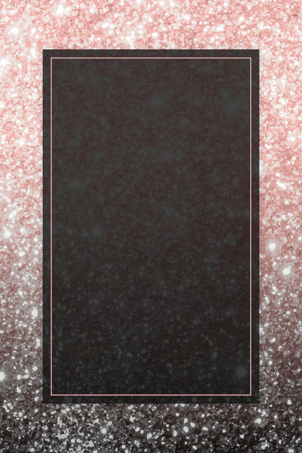pink glitter frame royalty free stock illustration 938072 watermark stationery