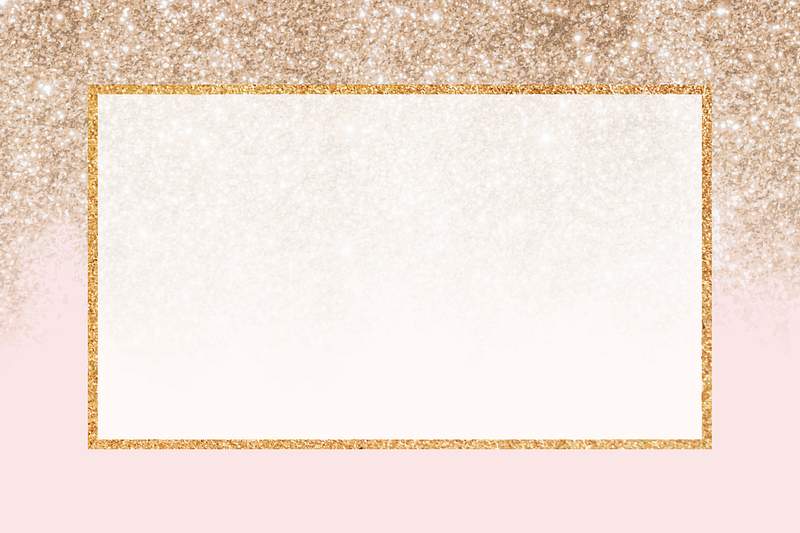 Gold glittery rectangle frame vector | Free Vector - rawpixel