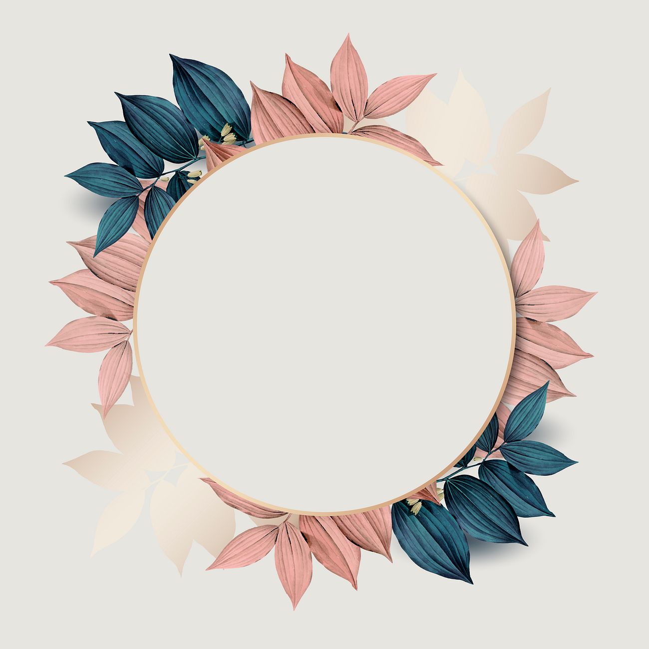 Feminine foliage frame