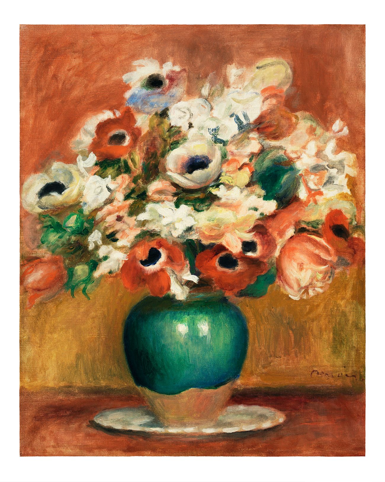 Flowers (Fleurs) by Pierre-Auguste Renoir Flowers (Fleurs) (1885) by Pierre-Auguste Renoir. Original from Barnes Foundation. Digitally enhanced by rawpixel.