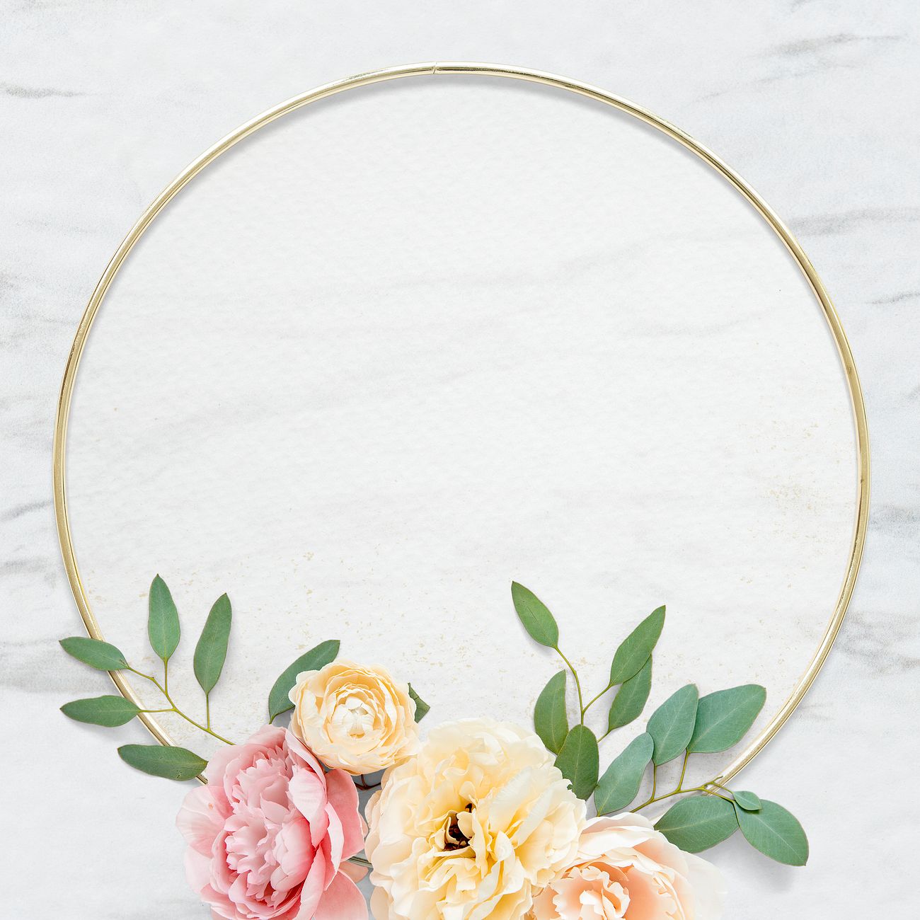Frame with flowers | Royalty free psd mockup - 1212828