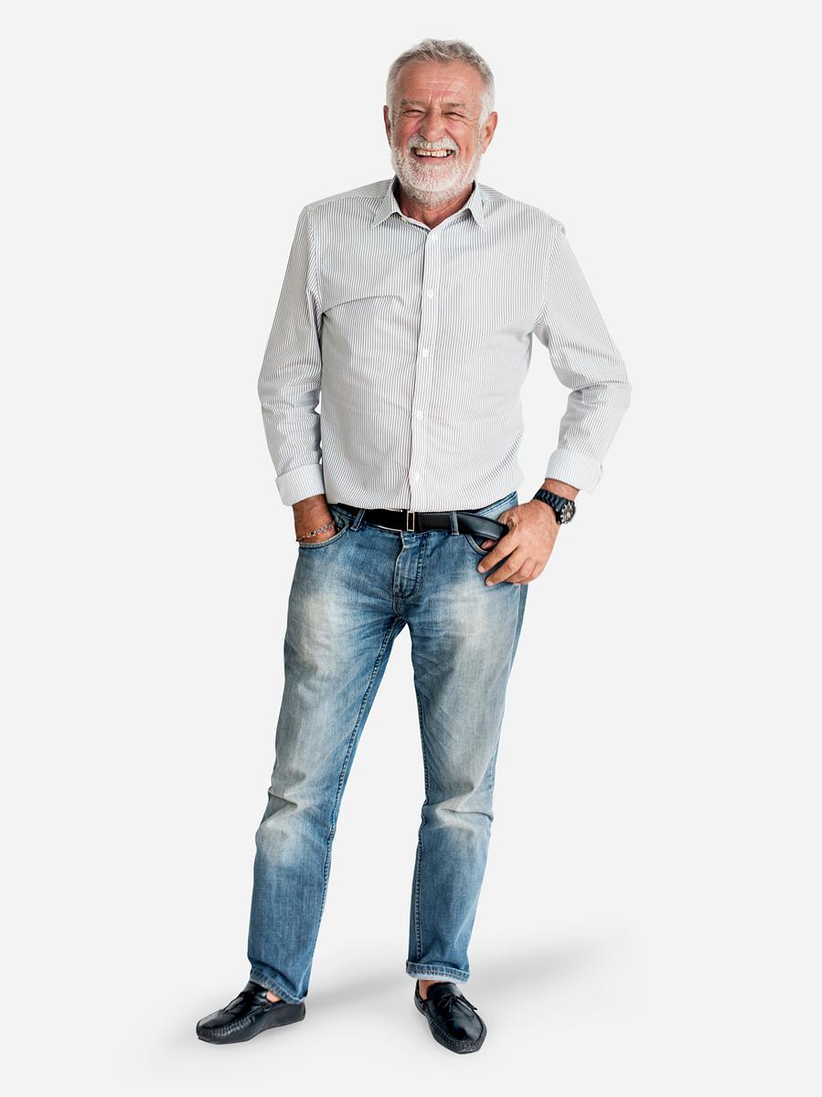 Download Senior Caucasian Man Standing Mockup Royalty Free Stock Psd Mockup High Resolution Design