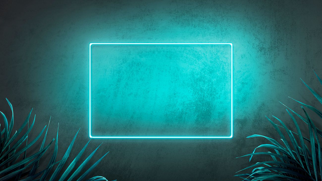 Download Neon botanical rectangular frame mockup | Royalty free ...