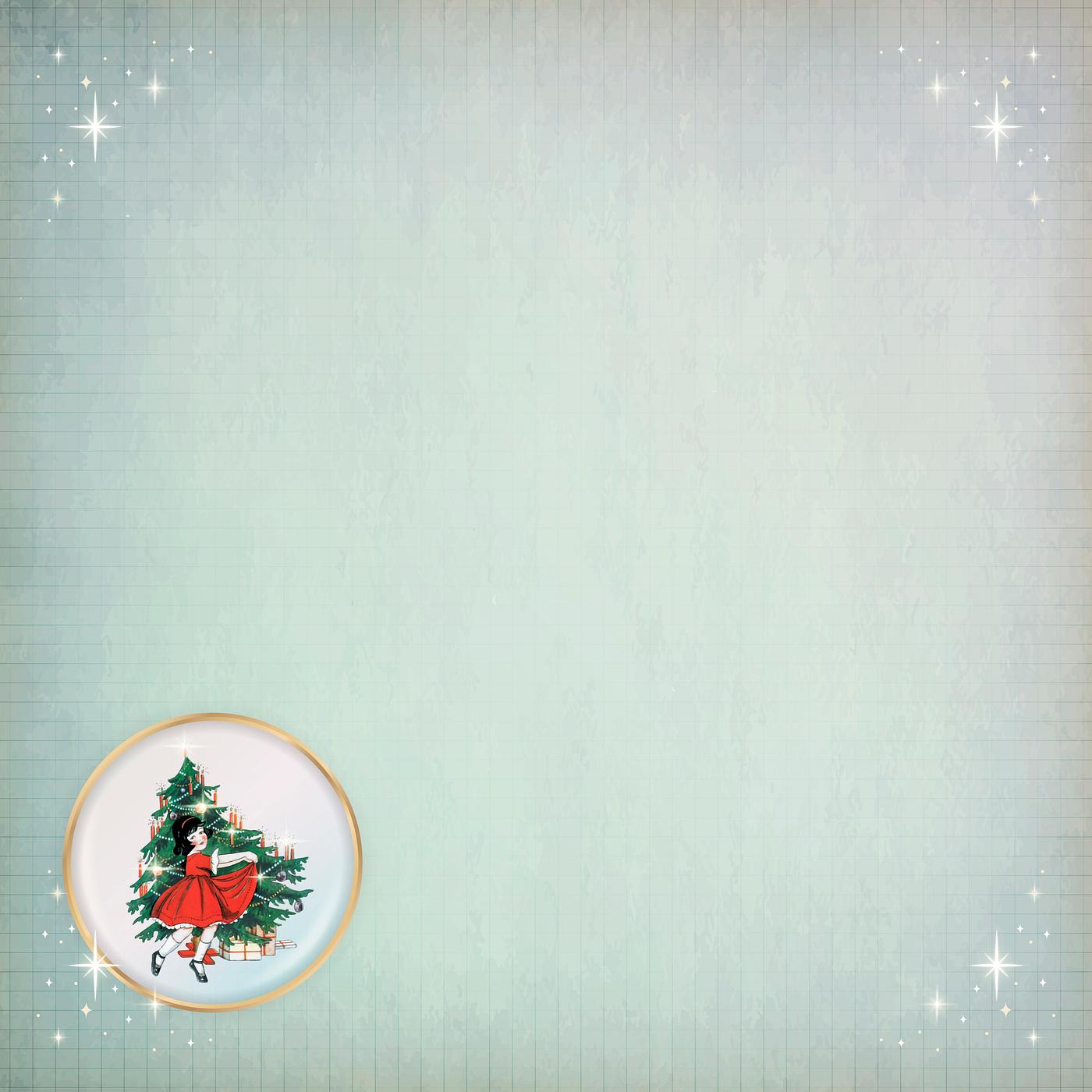 Little girl dancing next to a Christmas tree with gift boxes underneath from the public domain vintage illustration vector Little girl dancing next to a Christmas tree with gift boxes underneath from the public domain vintage illustration vector