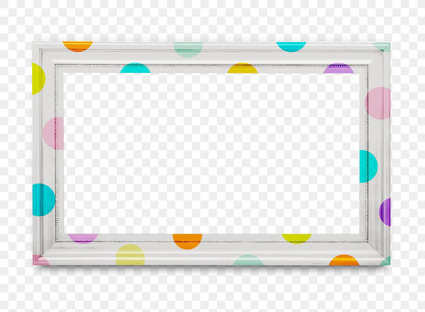 Download Polka dot blank frame mockup | Royalty free transparent ...