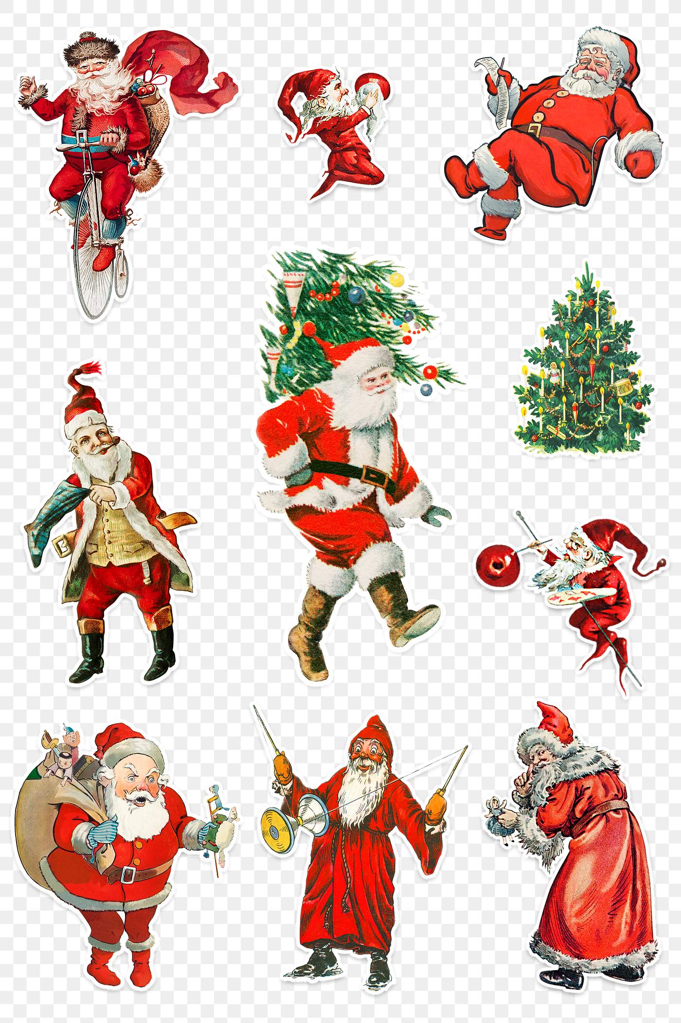 Download Christmas element set | Royalty free stock transparent png ...