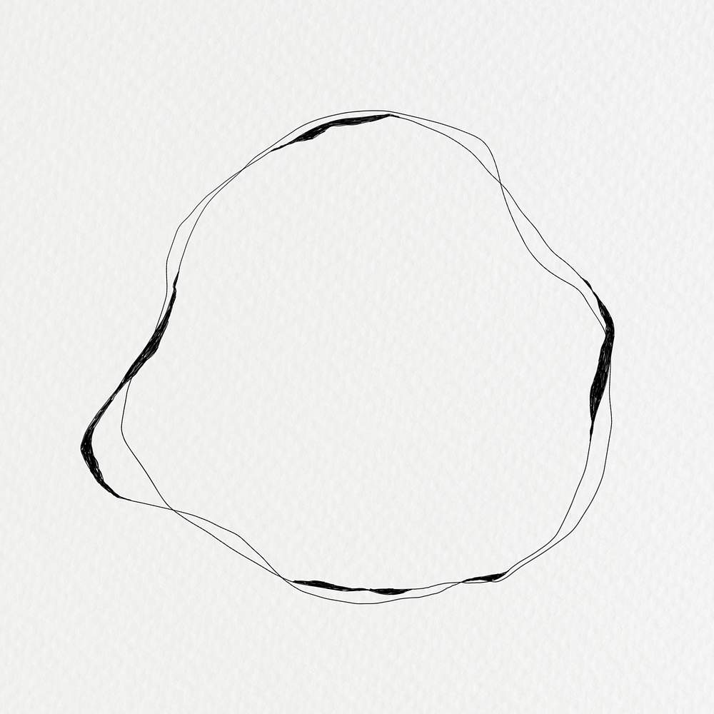 Black round badge