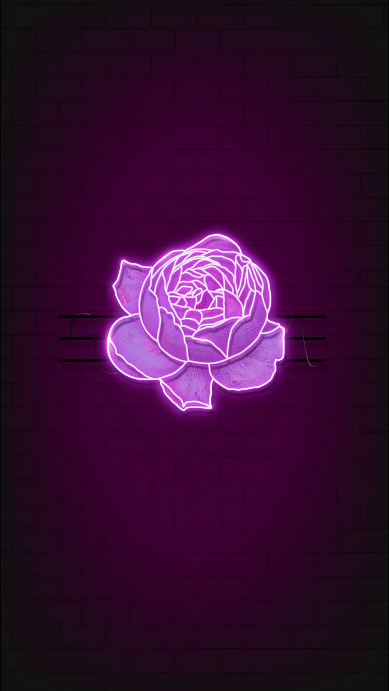 Purple rose mobile wallpaper | Royalty free vector - 2102955