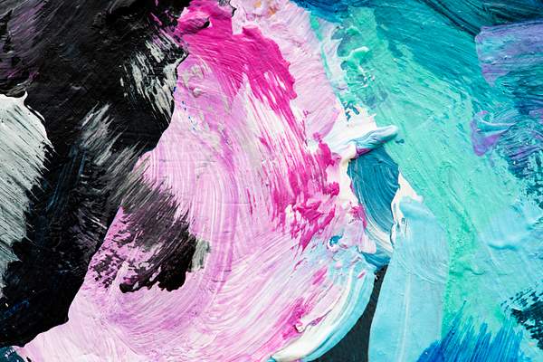 Abstract Textured Oil Painting Royalty Free Photo