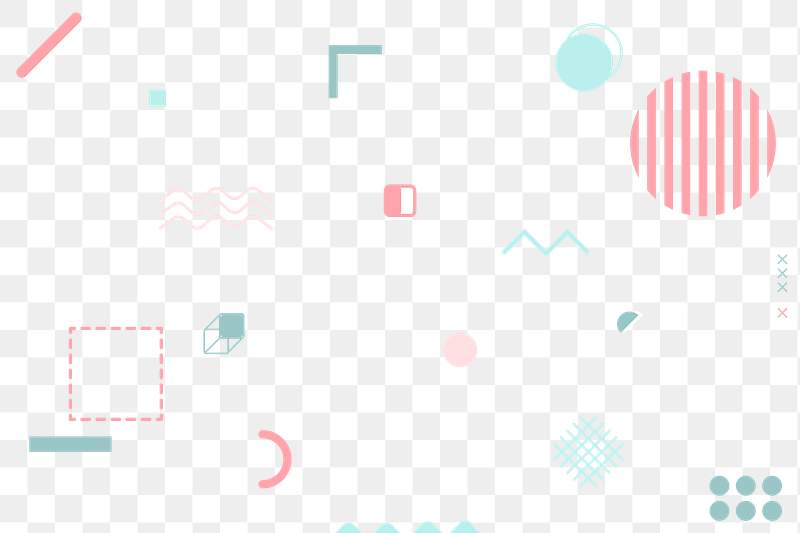 Pink And Blue Memphis Patterned Background Design Element Free Transparent Png 2361318