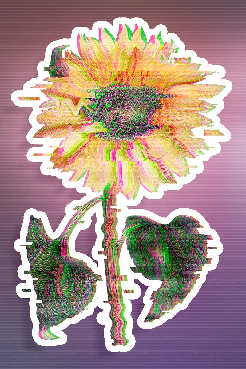 Glitch Flower Images | Free Photos, PNG Stickers, Wallpapers