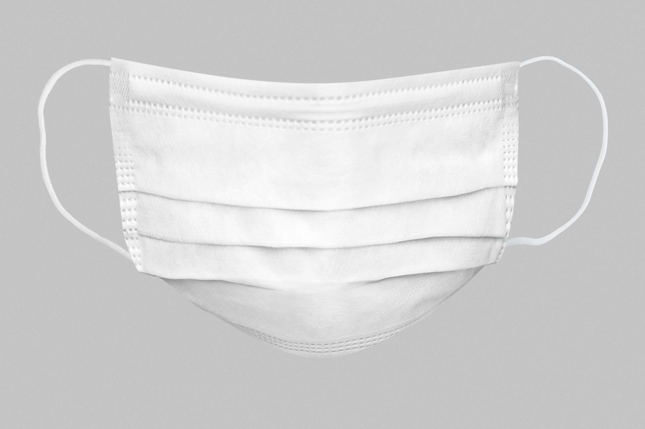 Download Plain white face mask mockup | Free psd mockup - 2343279