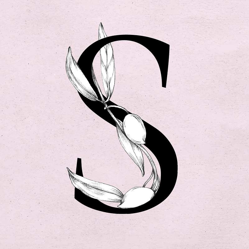 Floral Letter S Images | Free Photos, PNG Stickers, Wallpapers