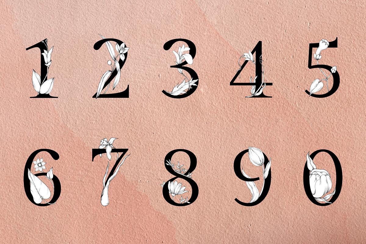 123 Number Set Floral Vintage Premium Photo Rawpixel 123-number-set-floral-vintage-premium-photo-rawpixel