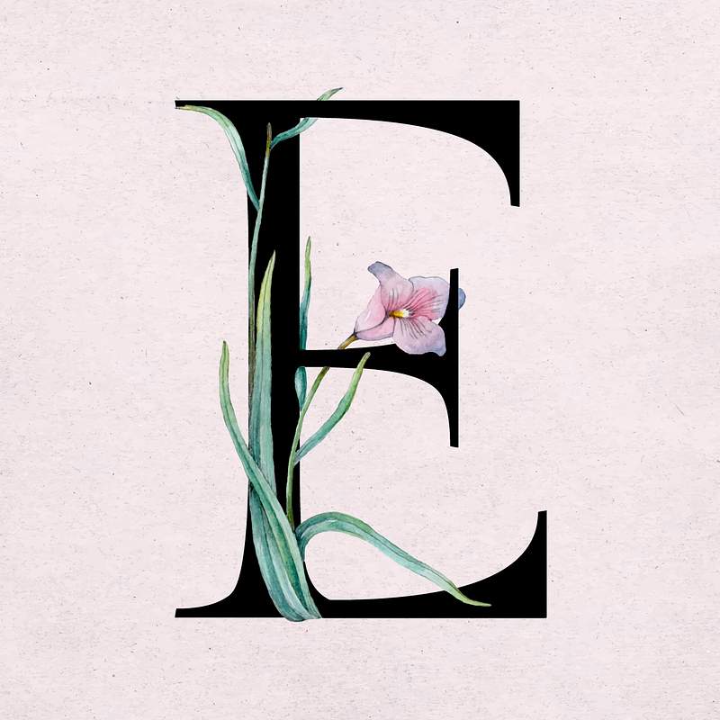 Flower Alphabet Images | Free Photos, PNG Stickers, Wallpapers & Backgrounds  - rawpixel