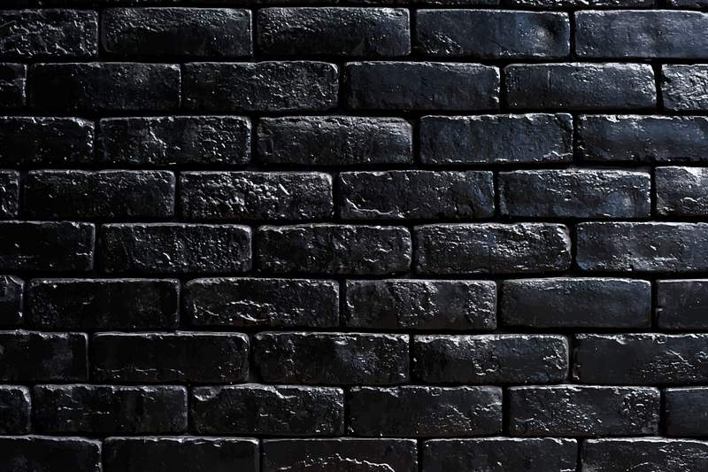 Vintage Black Brick Wall Vintage Black Brick Wall