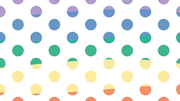Polka Dot Colorful Artsy Wallpaper Royalty Free Illustration