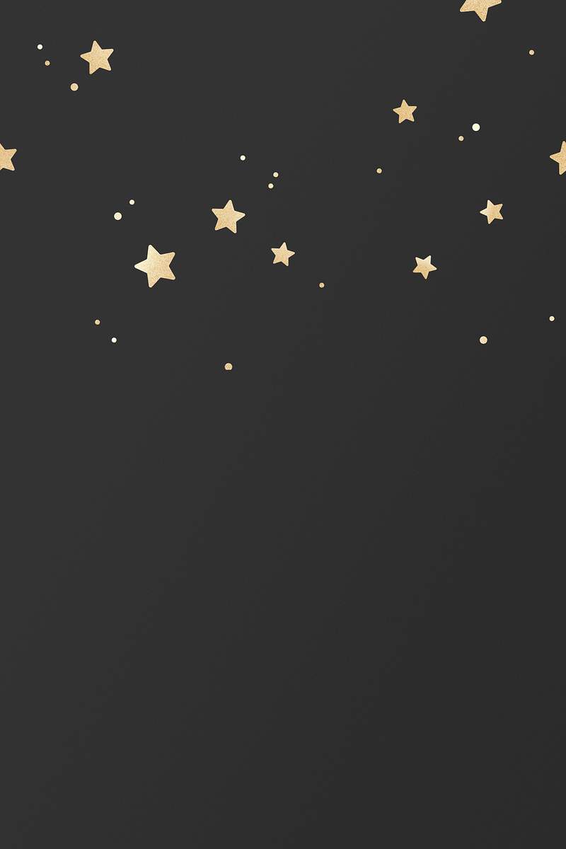 download premium illustration of golden sparkly stars pattern on black