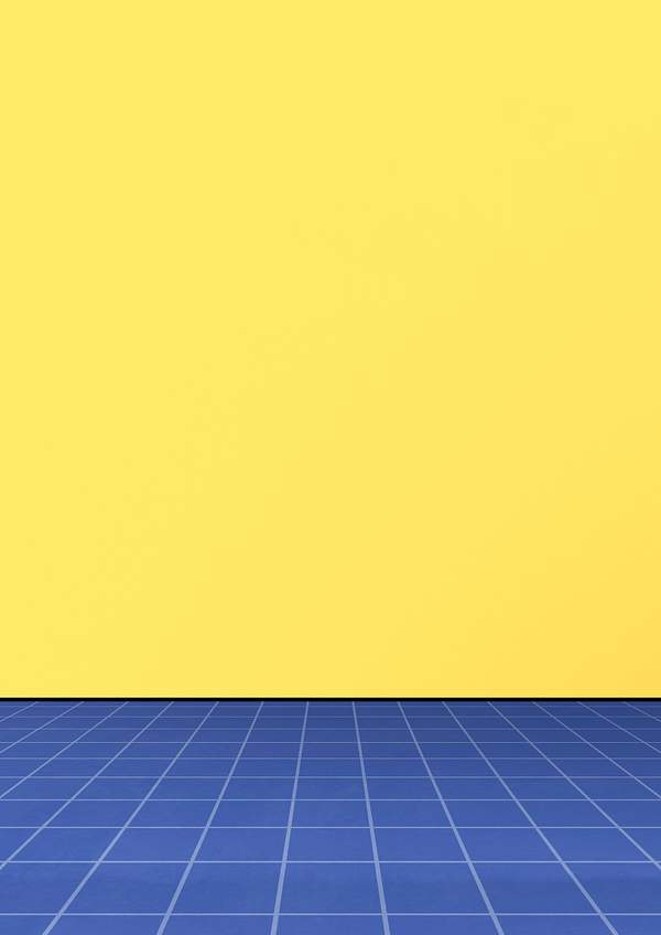 Blue Grid On Yellow Background Aesthetic Banner Royalty Free Illustration
