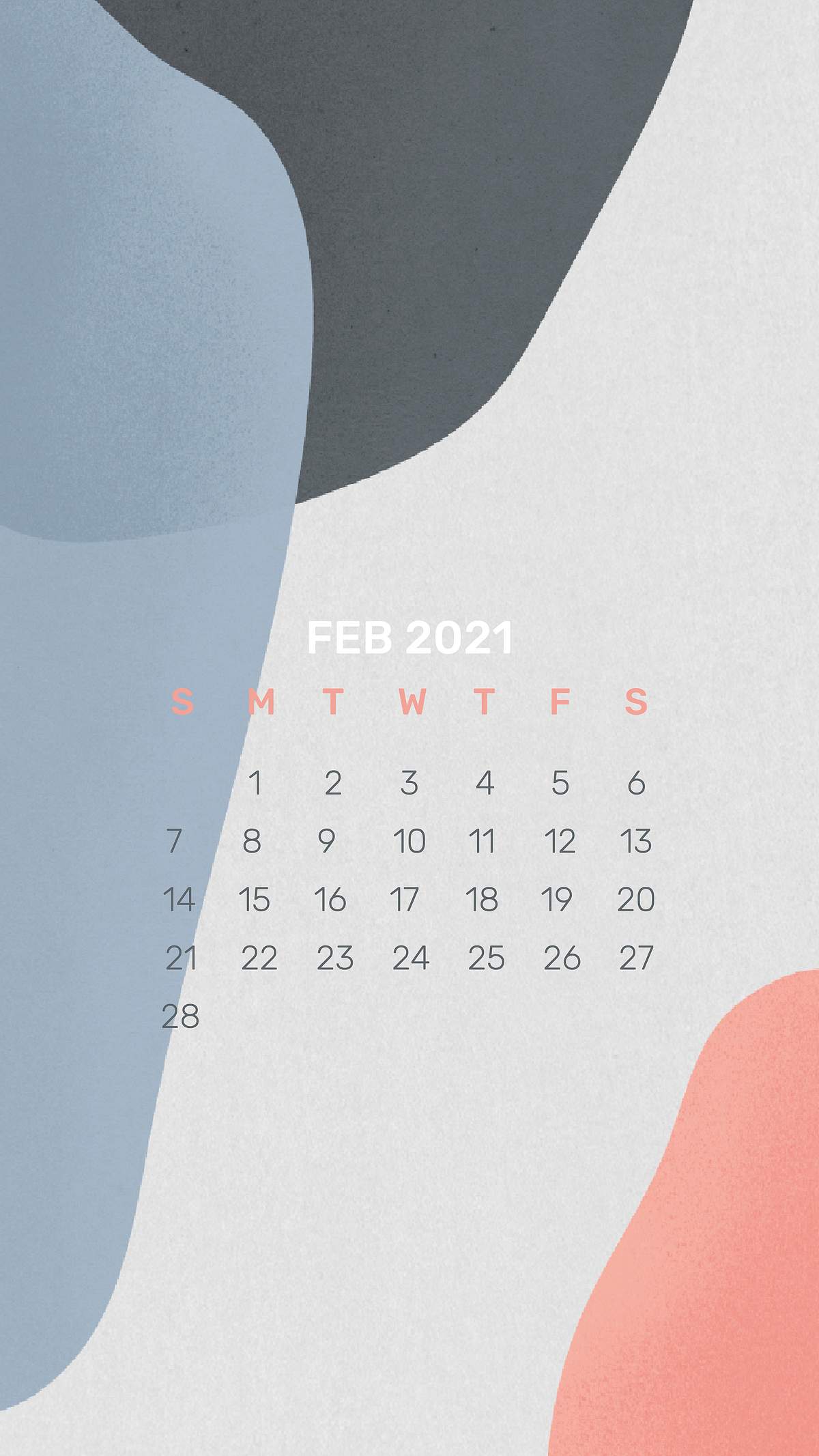 photo February 2021 Calendar Background Desktop phone wallpaper abstract background
