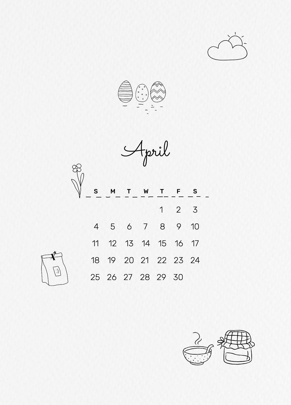 Featured image of post April 2021 Calendar Cute Black And White : Binder covers in black and white.