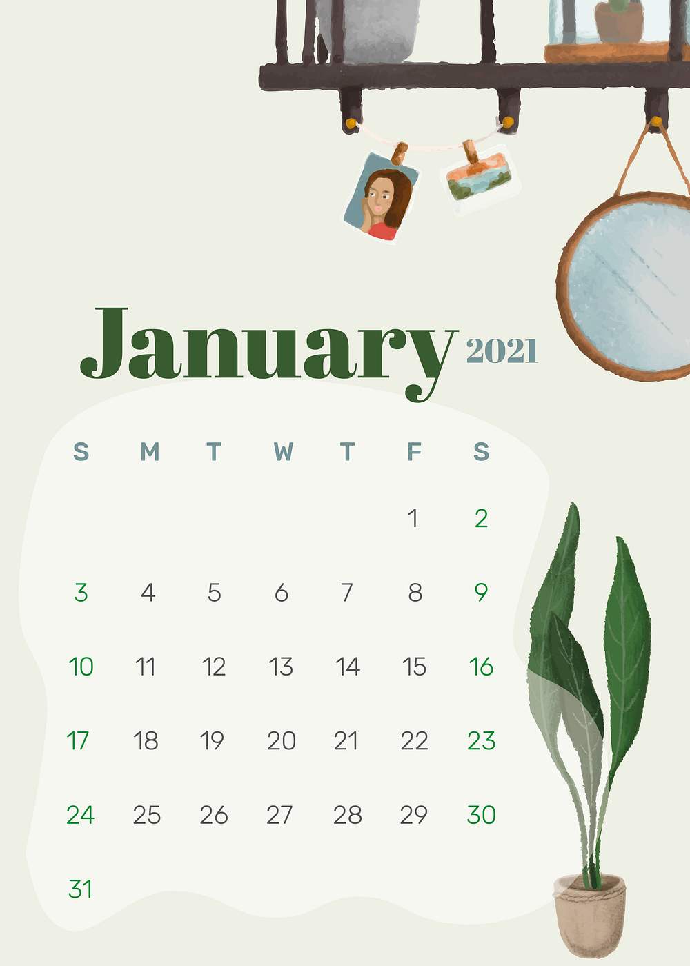 January Calendar Images Free Vectors, PNGs, Mockups & Backgrounds