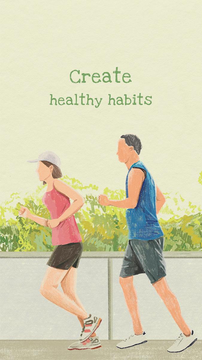 Outdoor Jogging Mobile Wallpaper With Quote Free Photo Rawpixel