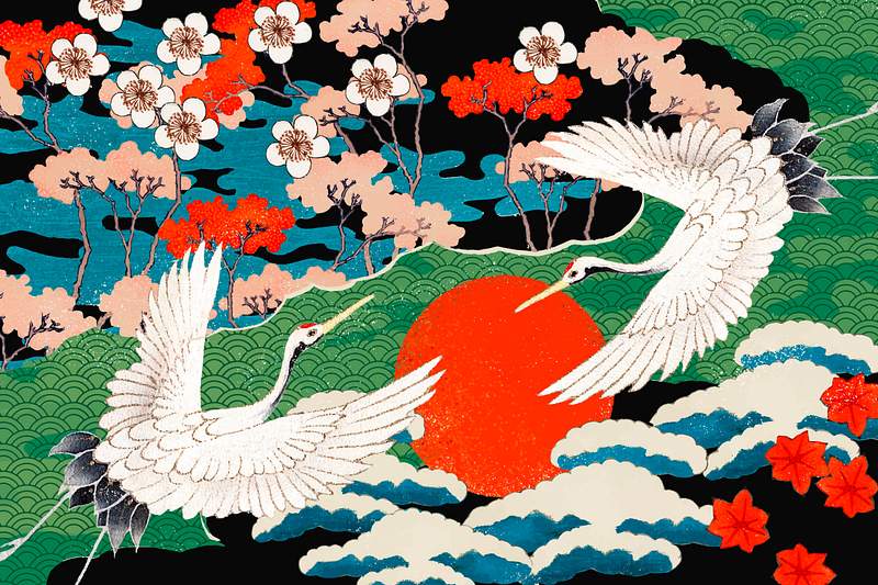 Japanese Crane Images | Free Photos, PNG Stickers, Wallpapers &amp; Backgrounds  - rawpixel