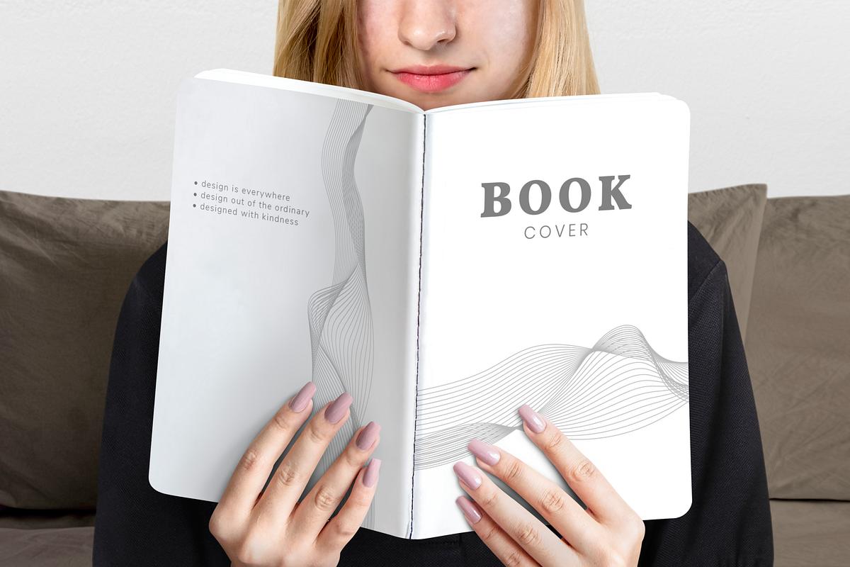 Book cover mockup psd with woman | Premium PSD Mockup - rawpixel