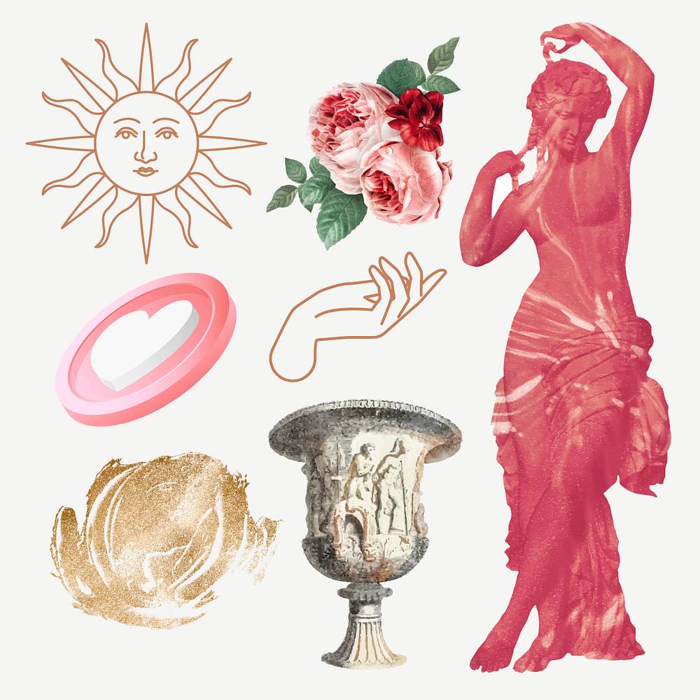 aesthetic flower design stickers images free photos png stickers