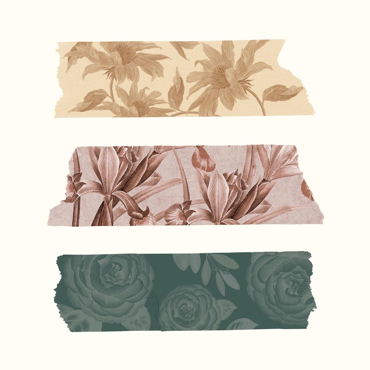 collage washi tape set vector premium vector rawpixel