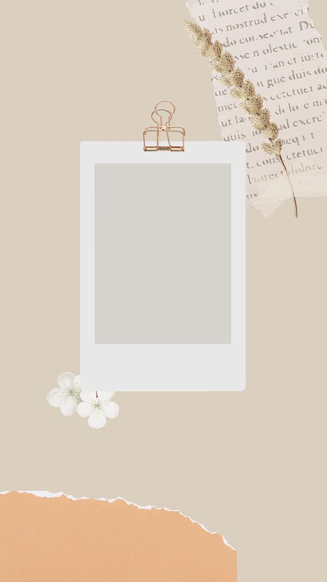 Frame background wallpaper psd Polaroid | Premium PSD - rawpixel
