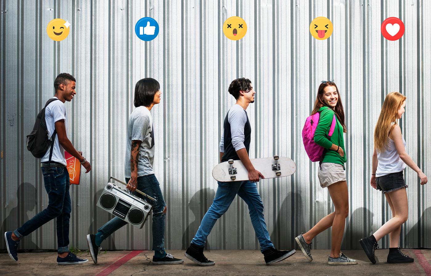 Group of teen friends | Royalty free stock photo - 591144