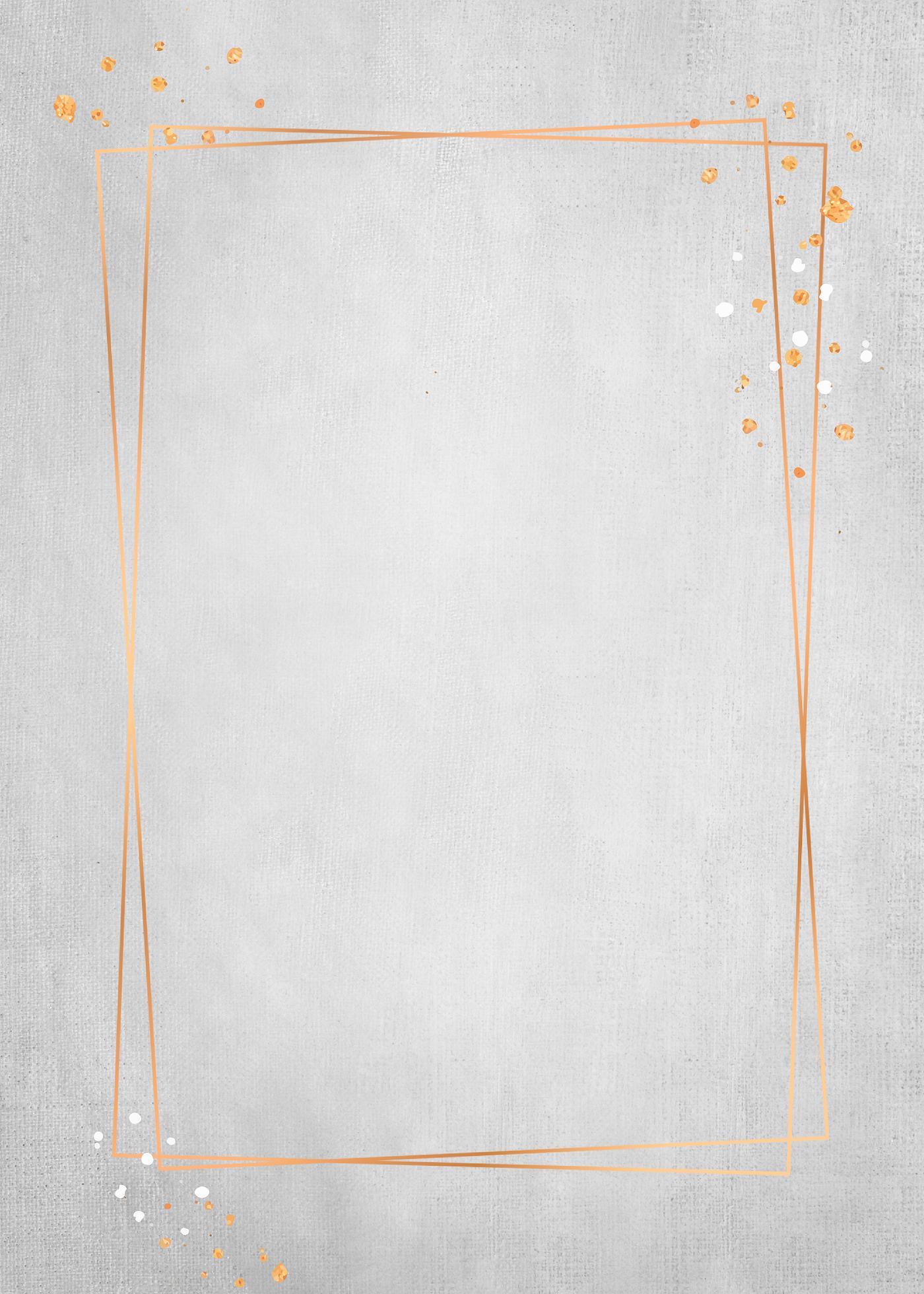 Rectangle bronze frame on gray oil paint textured background vector Rectangle bronze frame on gray oil paint textured background vector