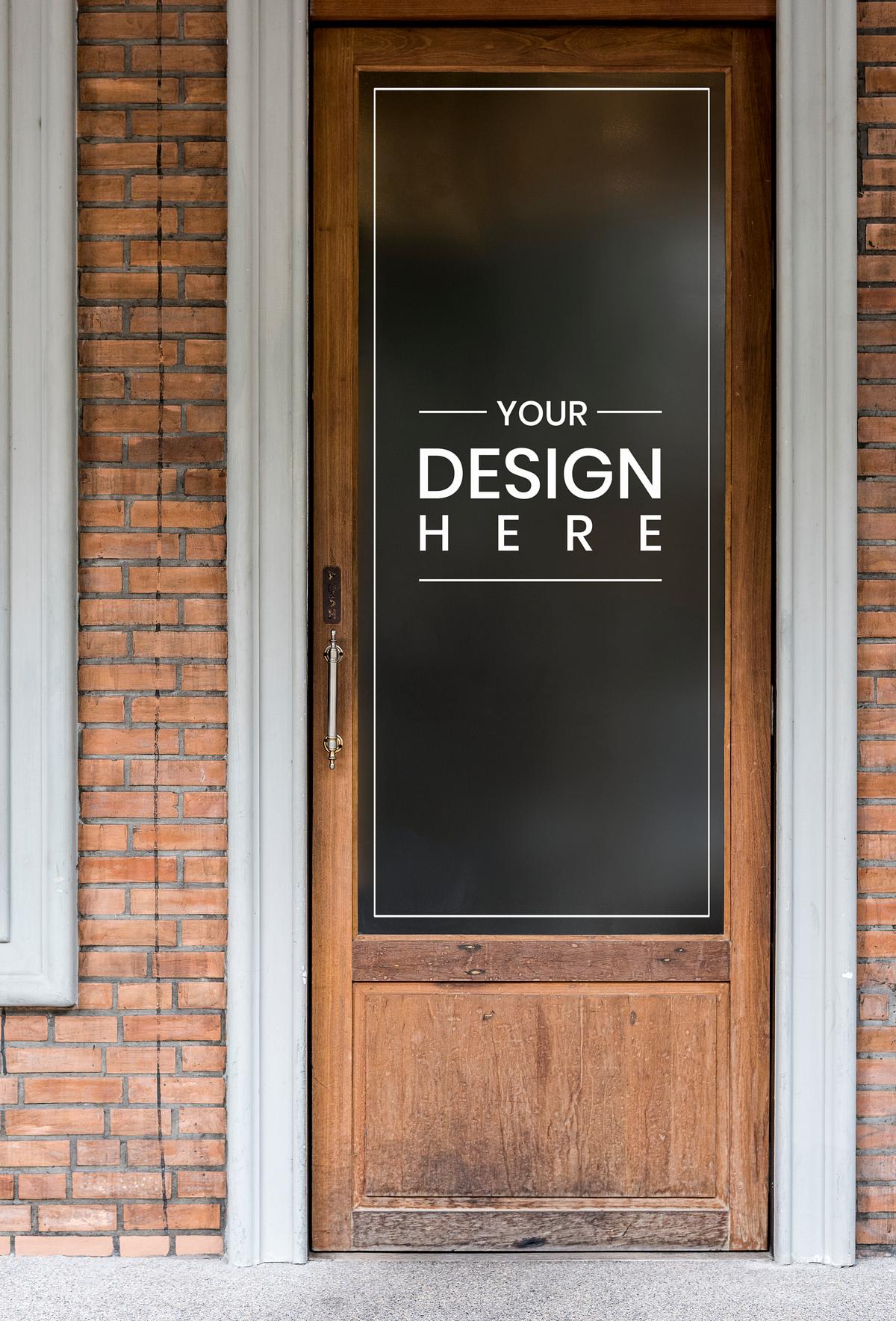 Download Shop Door Design Space Royalty Free Stock Psd Mockup High Resolution Design