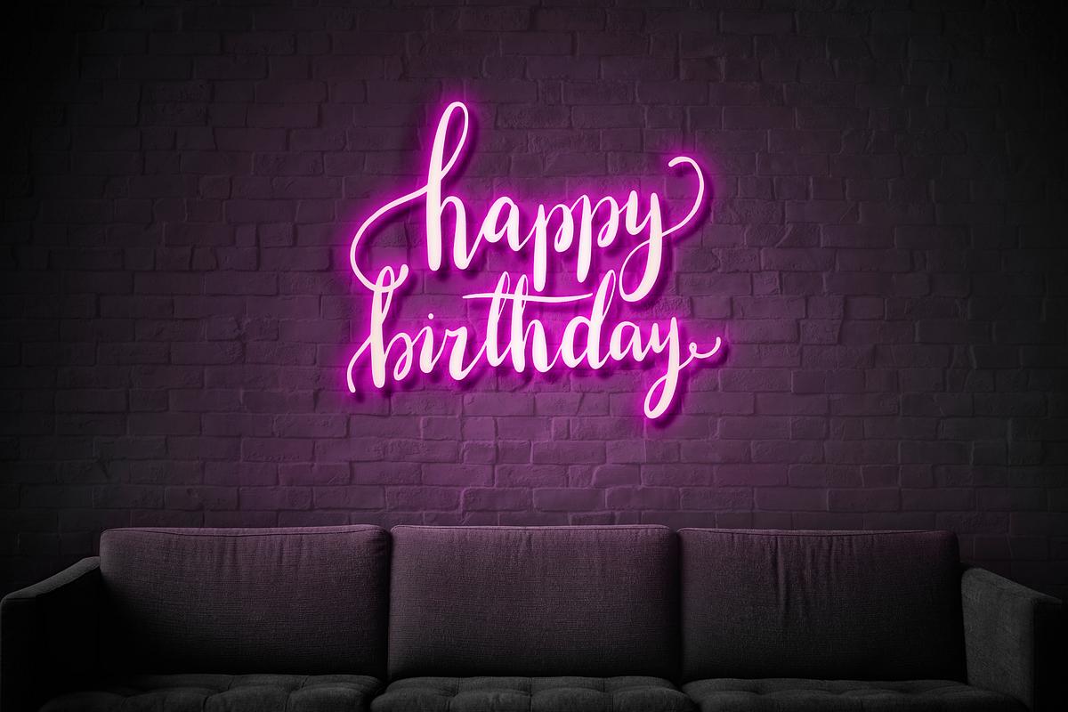 happy birthday neon sign royalty free stock photo 894337 purple happy birthday signs