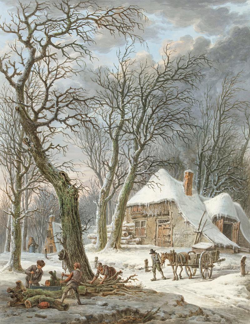 Winterlandschap (1759-1842) by Pieter Pietersz. Barbiers (1749-1842) Winterlandschap (1759-1842) by Pieter Pietersz. Barbiers (1749-1842)