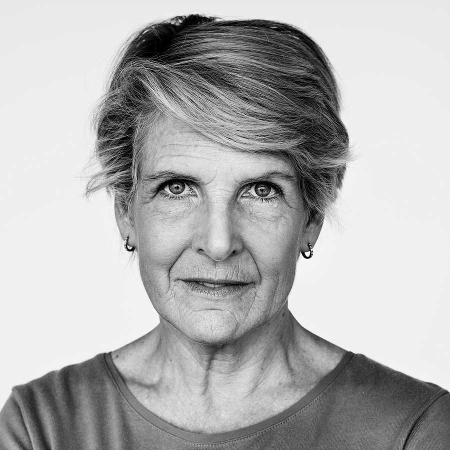 Portrait of an American woman Portrait of an American woman - adult, alone, america, american, black and white, caucasian, cheerful, elderly, emotion…