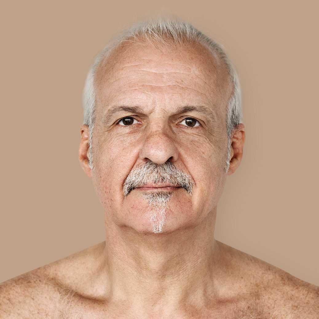 Portrait of a British elderly man Portrait of a British elderly man - adult, alone, american, bared chest, britain, british, caucasian, cheerful, closeup…