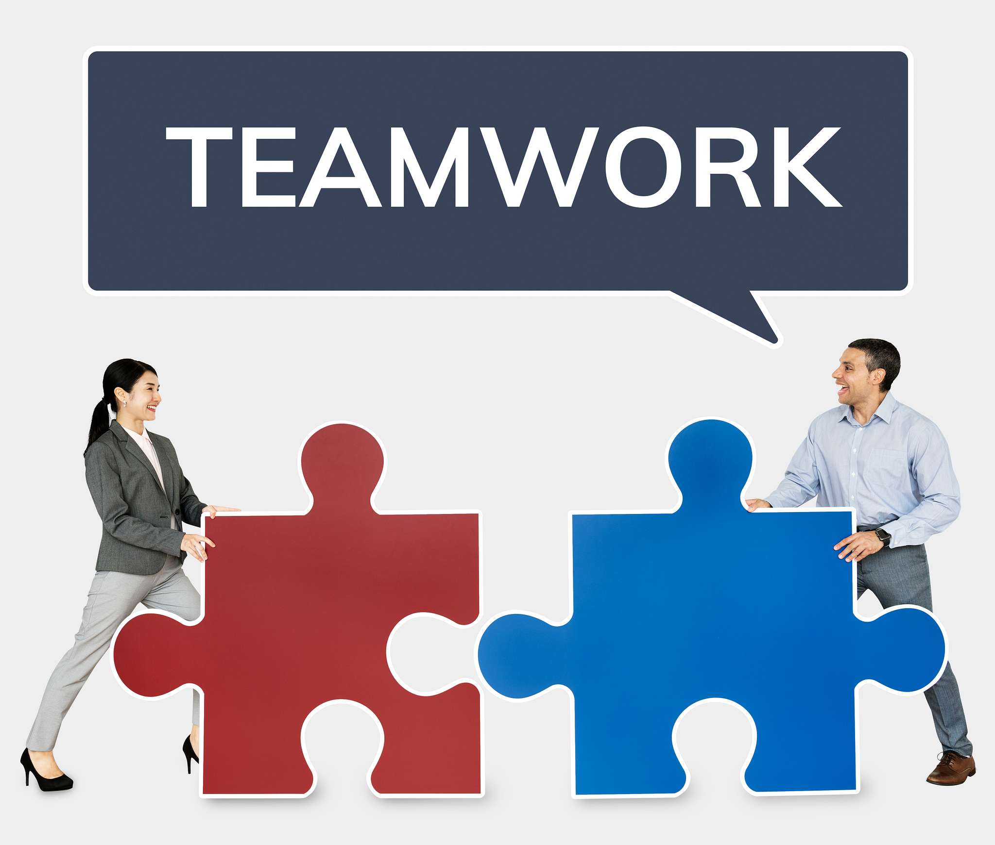 business people connecting jigsaw puzzle pieces id 468217